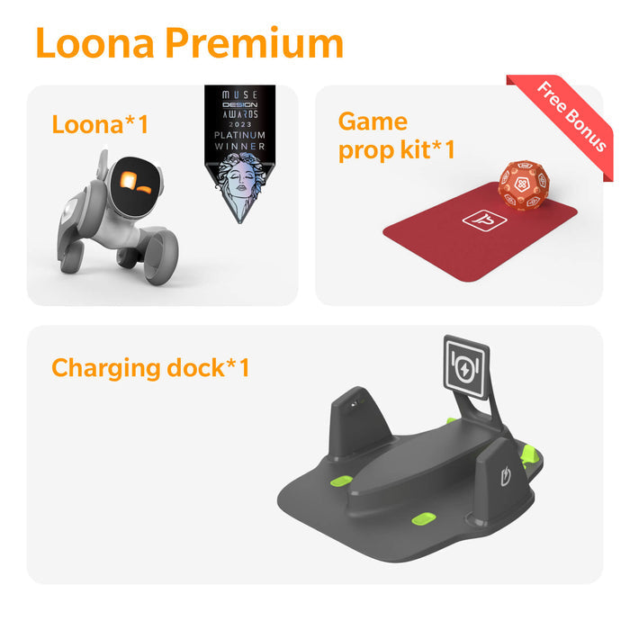 Loona Premium pametni robot, AI PETBOT s polnilno postajo, KEYi Tech