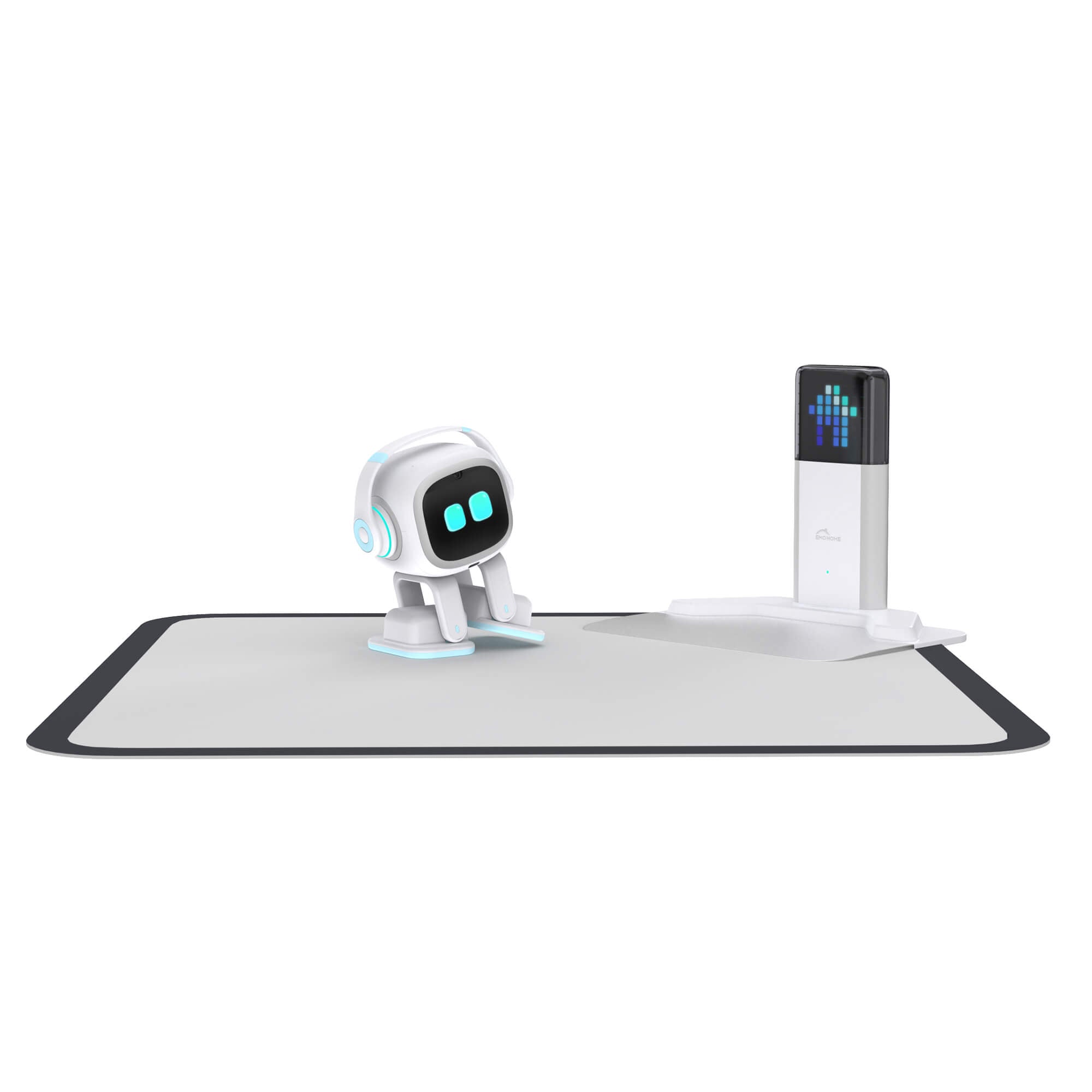 EMO GO  WHITE自動移動 AIロボット EMO Go Home Robot, AI Desktop Pet with Charging Dock, Living.AI